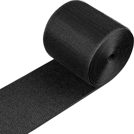 Cable Floor Strip Cord Cover Grip Floor Cable Protector Carpet Cable Management, Hold Cords in Place, Keep Cables Organized, Protect Cords and Prevent a Trip Hazard, 3 Inch x 10 Feet (10 Feet, Black)