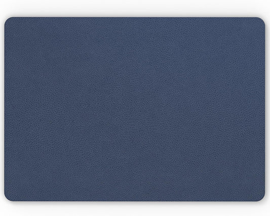 Nekmit Leather Desk Blotter Pad 17 x 12 Inches, Flat, Non-Slip, Waterproof, Blue