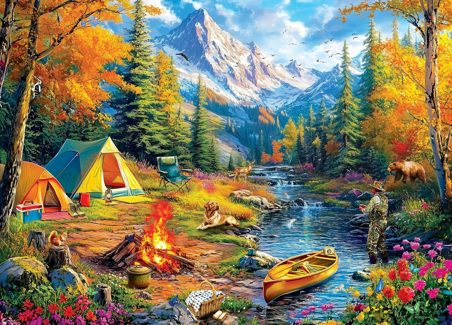 MasterPieces 1000 Piece Jigsaw Puzzle for Adults - Mossy Oak - Wild River Adventure - 19.25"x26.75"