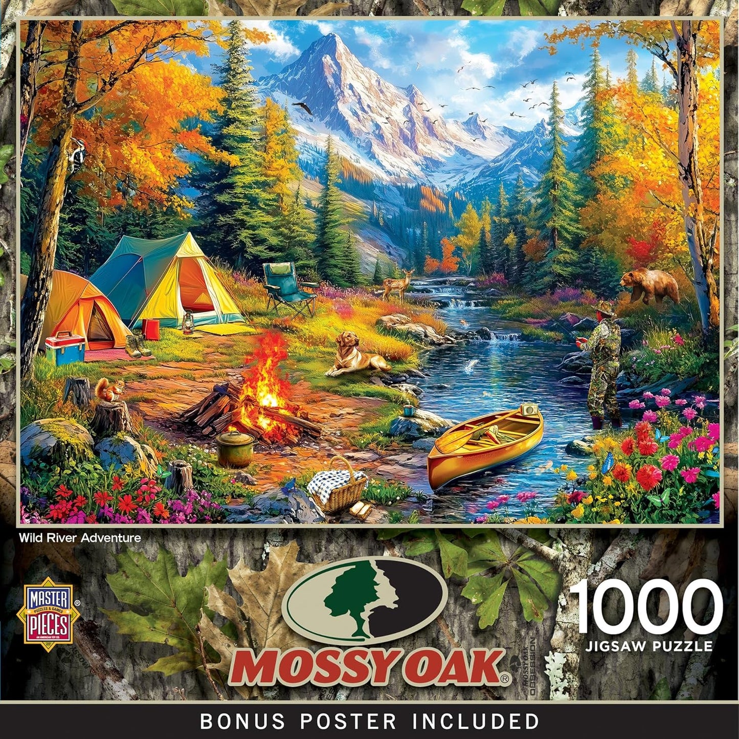 MasterPieces 1000 Piece Jigsaw Puzzle for Adults - Mossy Oak - Wild River Adventure - 19.25"x26.75"